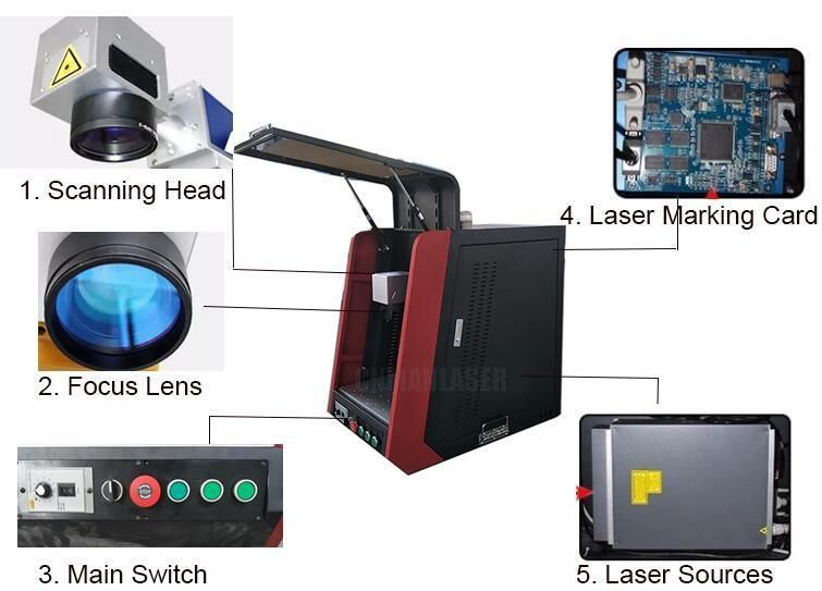 20W 30W Mopa Fiber Laser Marking Machine Price for Bracelet