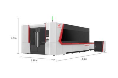 500W 1000W Fiber Laser Cutting System for Aluminum Iron CNC Router