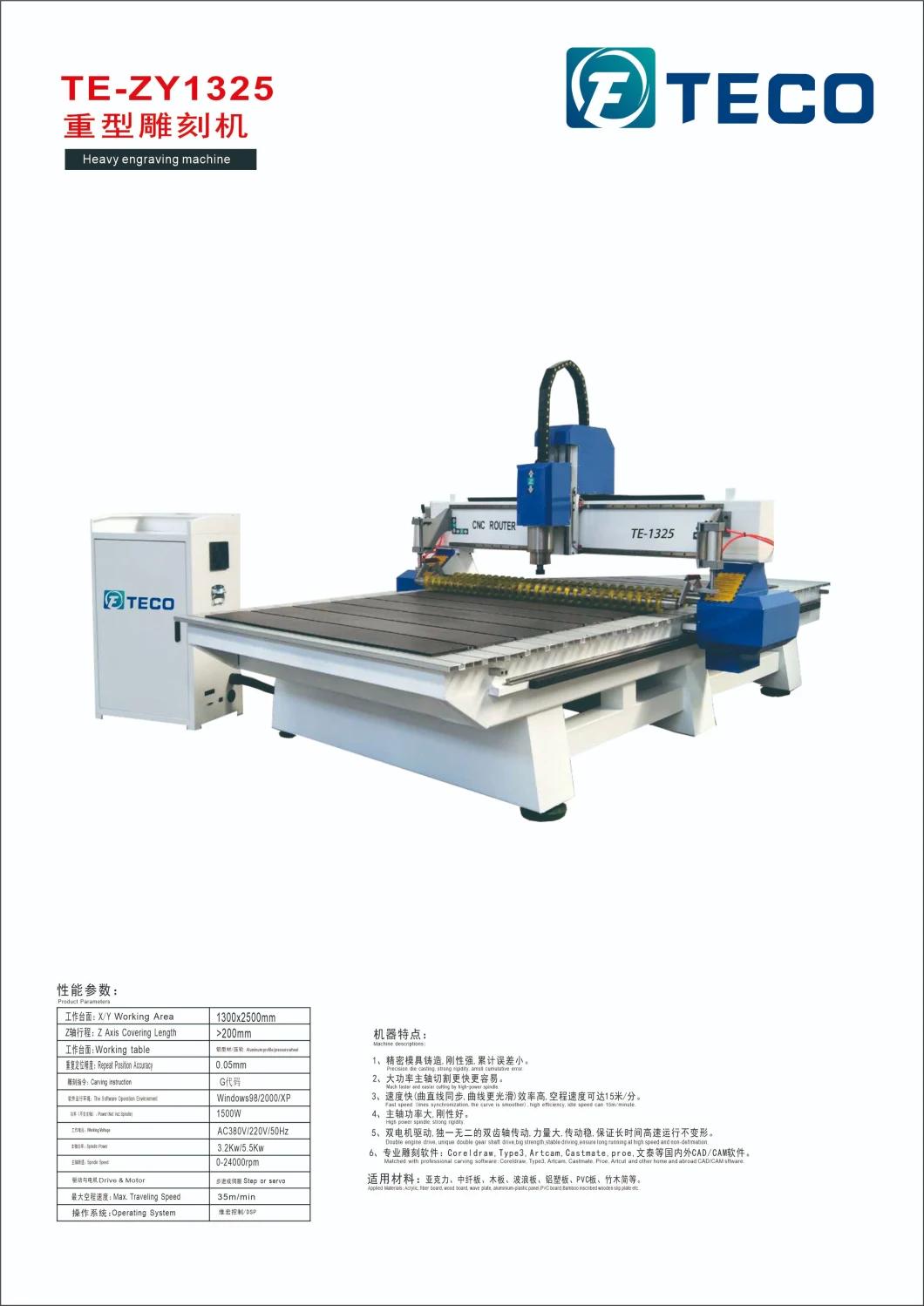 CNC Solid Wood Router MDF PVC Aluminum Steel Plastic Acrylic Woodworking Carving Machine for Advertising Furniture Marble Stone Engraving
