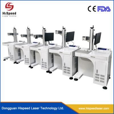 Dongguan Hispeed Fiber Laser Marking System for Metal Etching, Engraving, Branding