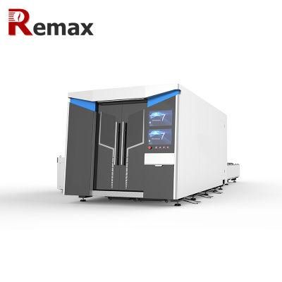 Full-Automatic Metal Plate Fiber Laser Cutting Machine with Full Cover 3015 Remax