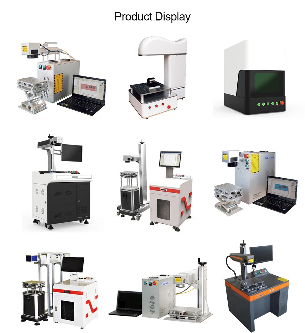 20W Fiber Laser Marking Engraving Printing Machine for Phone Case/Metal/Plastic Cup/ /Bearing/PVC/Phone Case/No-Metal