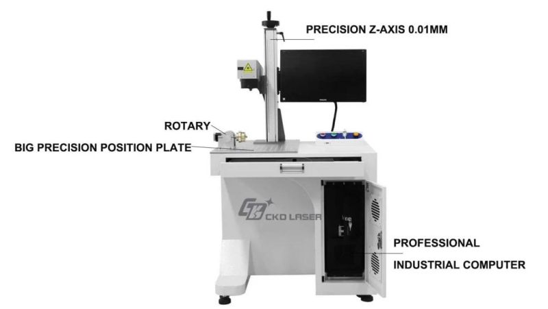 20/30/50W Table All-in-One Laser Engraver for Steel with Rotary