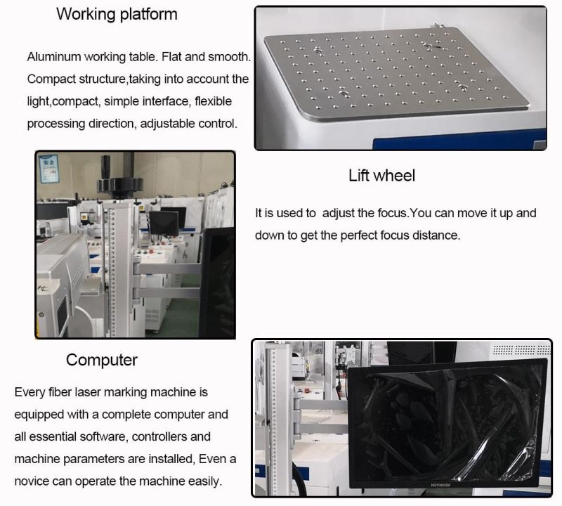 Metal Fiber Laser Marking Machine 30W 50W 100W CNC Engraving