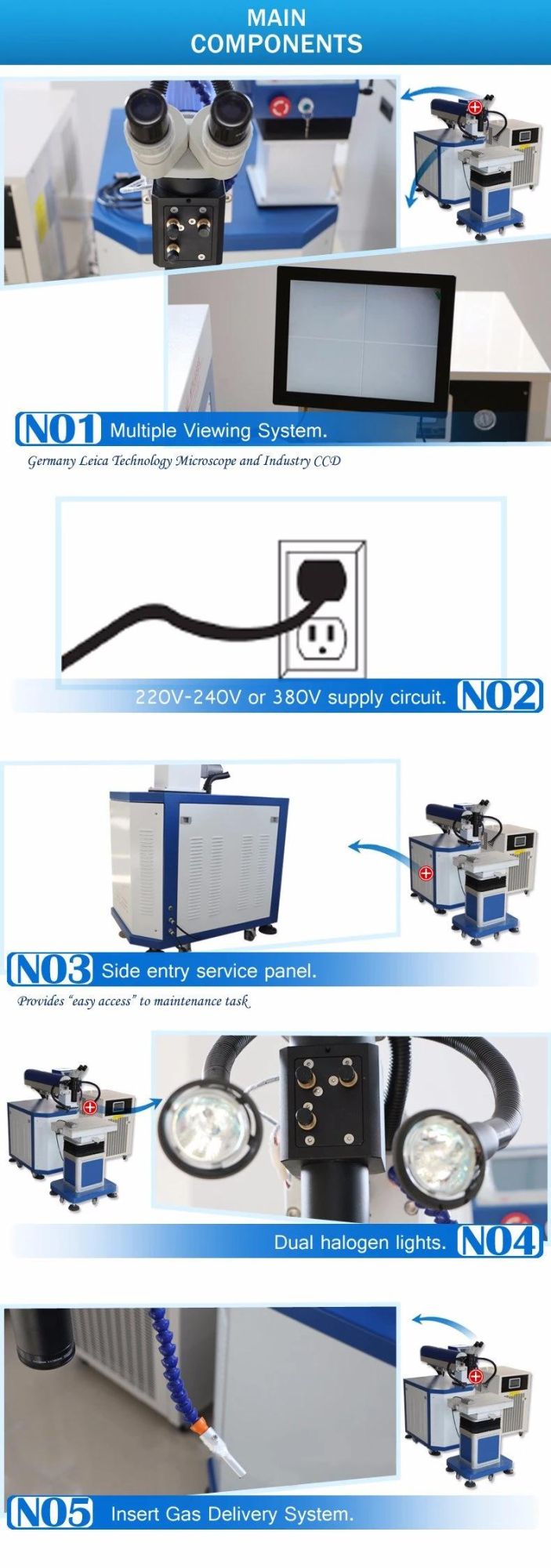 Mould Auto 200W/300W Fiber Laser Welding Machine for Mould Repairing