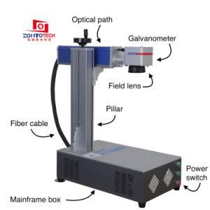 Raycus Max Jpt Mopa 20W 30W 50W Fiber Laser Marking Machine for Color Marking