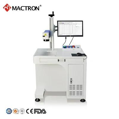 Aluminum Foil Lid Fiber Laser Marking Engraving Machine with Aircooling