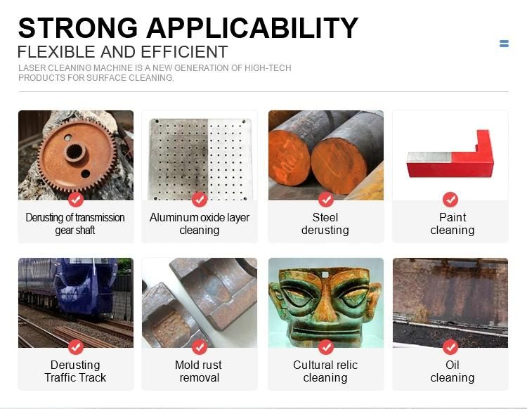 Laser Clean Machine for Rust and Paint Removal on Metal