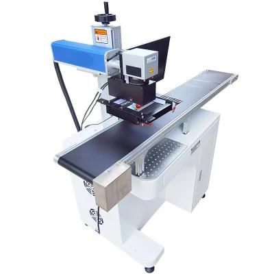 Jpt Mopa 20W 30W 50W 60W Automatic Laser Marking CCD Vision Camera UV Fiber Laser Engraving Machine with Conveyor Belt