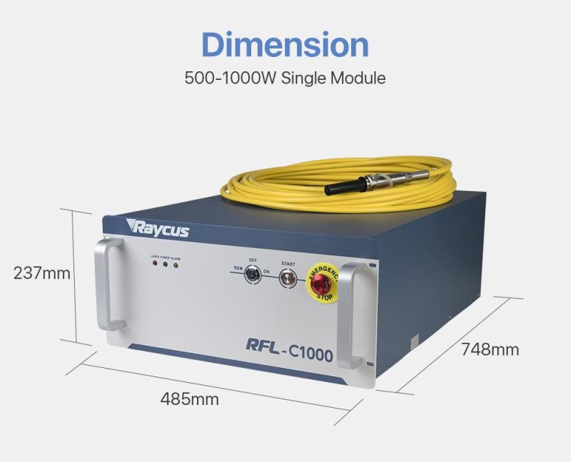 Cloudray Cl606 500-1000W Raycus Single Module Cw Fiber Lasers