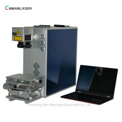 Portable Fiber Laser Marking Machine 20W for Towel Dog Plate