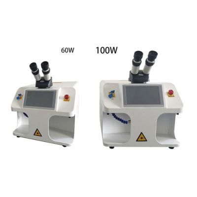 Jewelry Tools Machine 60W 40j Mini Portable Jewelry Laser Welding Machine with CCD and Microscope for Gold