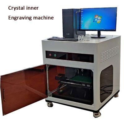 Air Cooling Crystal 3D Laser Photo Inner Engraving Machine Printing Marking in 3D Crystal