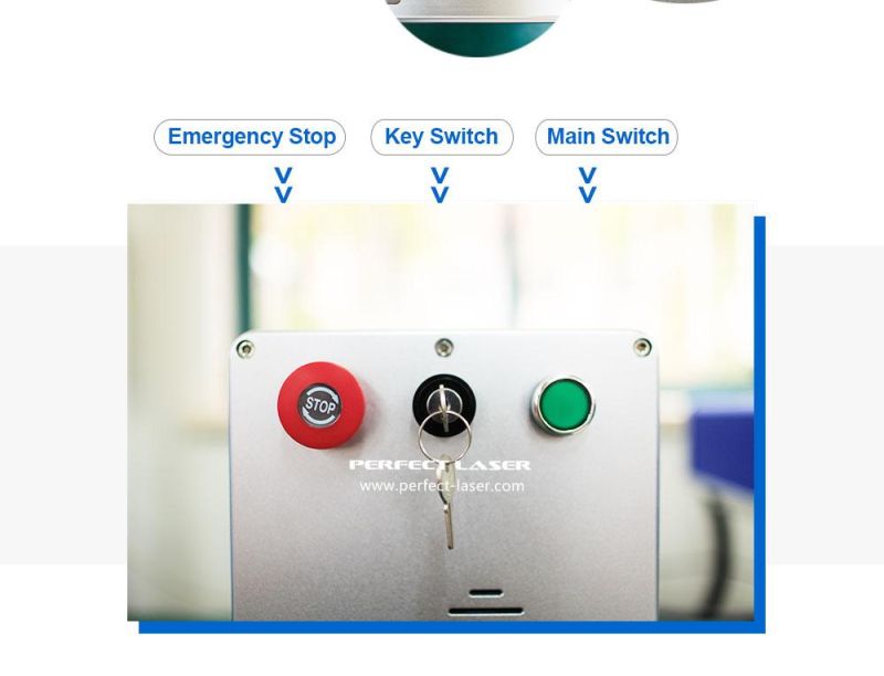 Fiber Laser Type 20W 30W Metal Laser Marking Machine with Rotary