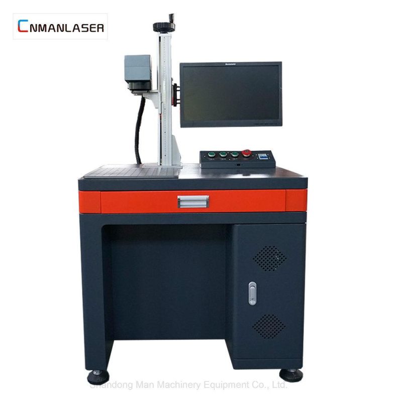 Desktop 30W Color Metal Plate Laser Marking Machine with Computer