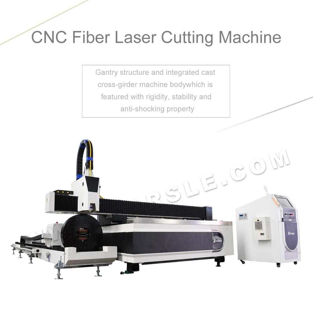 China Factory Price Harsle Laser Cutting Machine Metal Sheet Tube Cutting Machine 1500W