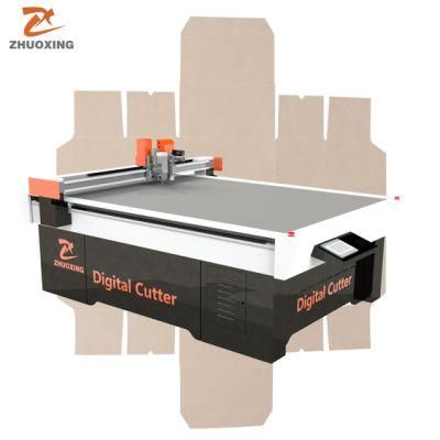 Honeycomb Corrugated Paper Cardboard Box Cutting Machine with V Cuting Creasing Tool and Oscillating Knife Cutting Tool