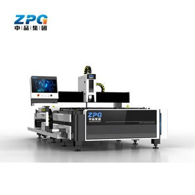 Zpg-Laser 3015 4020 6020 Sheet Metal Plate CNC Fiber Laser Cutting Machine for Iron Stainless Steel Aluminum Brass