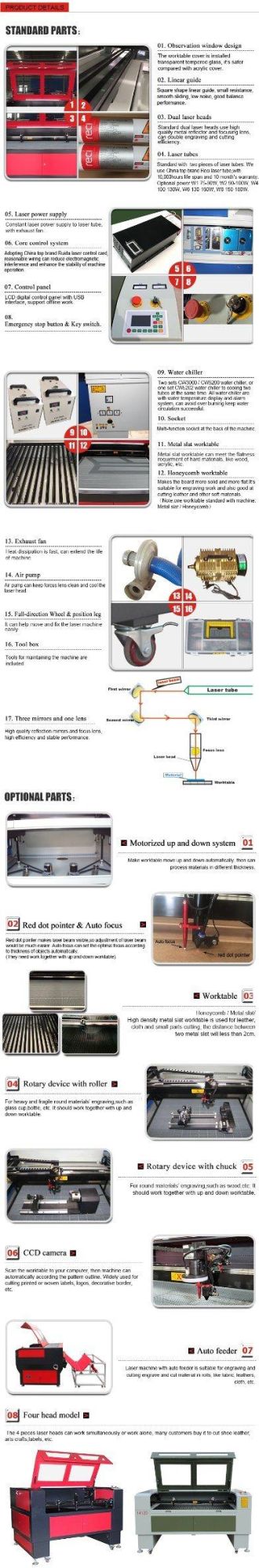 80watt 1390 Two Heads Laser Engraver Cutter for Leather Shoes