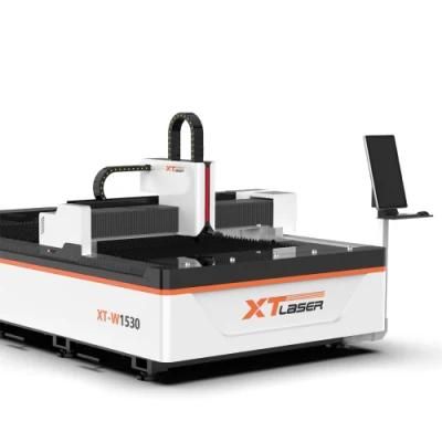 Industrial China 1000W 2000 3000 4000 Watt 1kw 3kw 4kw 6kw CNC Fiber Metal Laser Cutter for Stainless Steel Carbon Aluminum