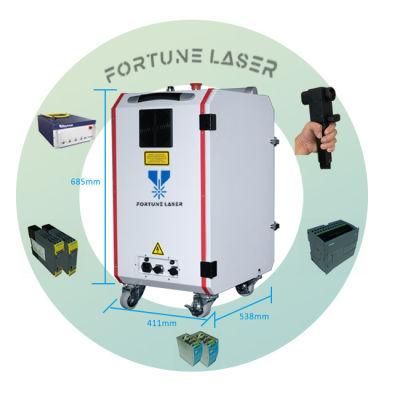 Portable Fiber Laser Rust Cleaning Mold Cleaning Laser Paint Cleaning Machine 200W