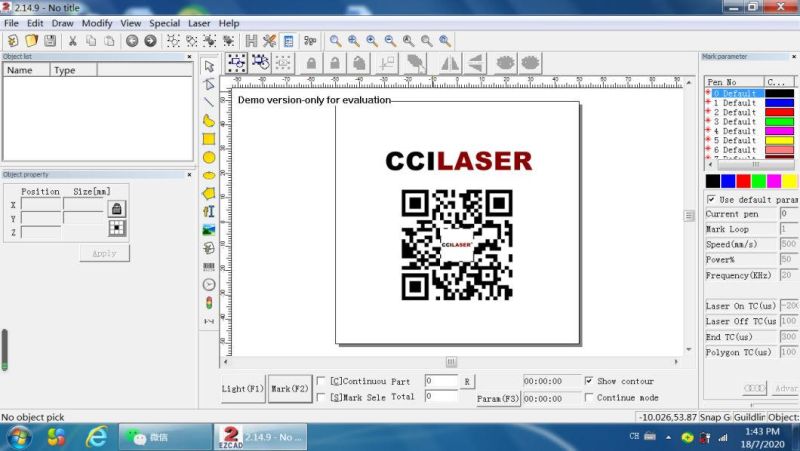 Laser Marking Machine 20W Laser Marking Machine Cci Split Desk Portable Type 20W 30W 50W Fiber Laser Marking Machine