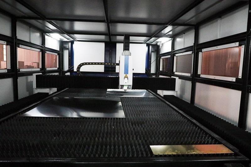3015/1530 3kw/4kw Full Cover CNC Fiber Laser Cutting Machine
