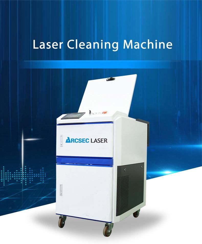 100W Portable Pulsed Laser Cleaning Machine for Remove Rust and Oil Grease