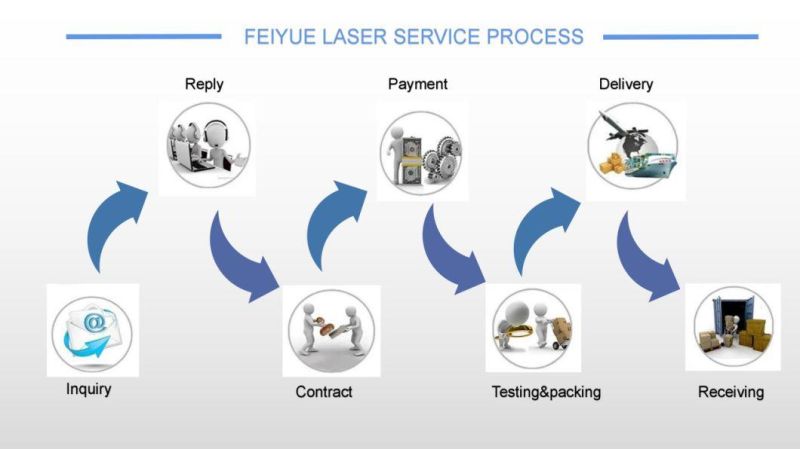 Fy6510 Laser Gasket Cutter Manufacturer Feiyue CNC Metal Laser Cutter Price Equipment Industrial Stainless Metal Saw Blade Laser Metal Cutting Machine for Sale