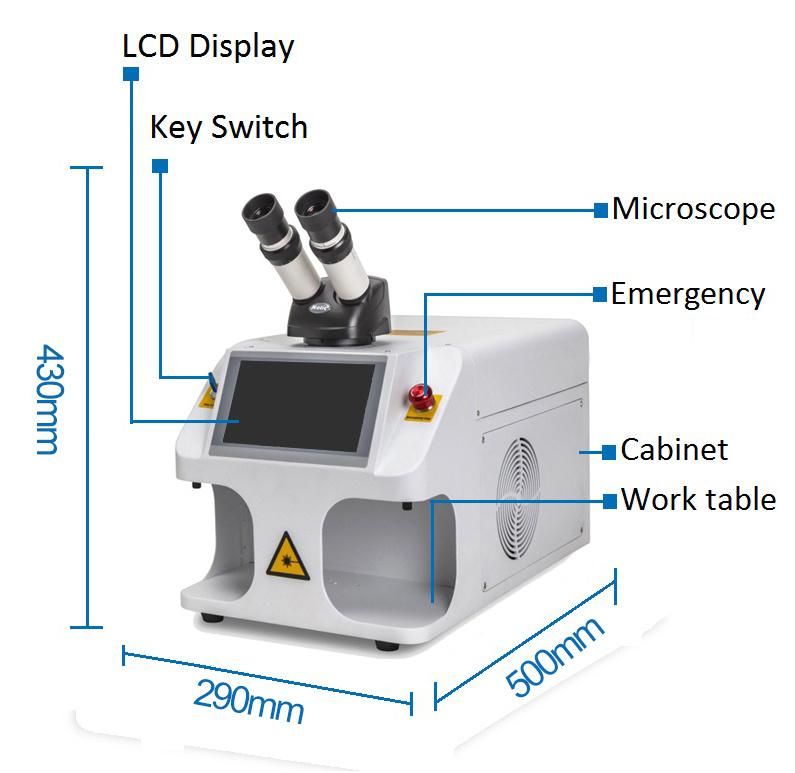 YAG Spot Mini Small Laser Welding Equipment Laser Welders in The Jewelry Industry