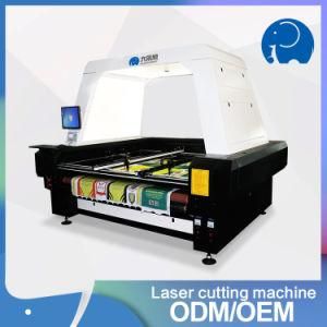 Sublimation Fabric Embroider Flatbed Laser Cutting Machine
