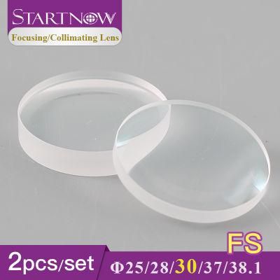Startnow 2PCS Fiber Laser Collimator Lens D24.7-38.1 Fused Silica Focus Lens for OEM Raytools Bt240 Laser Head