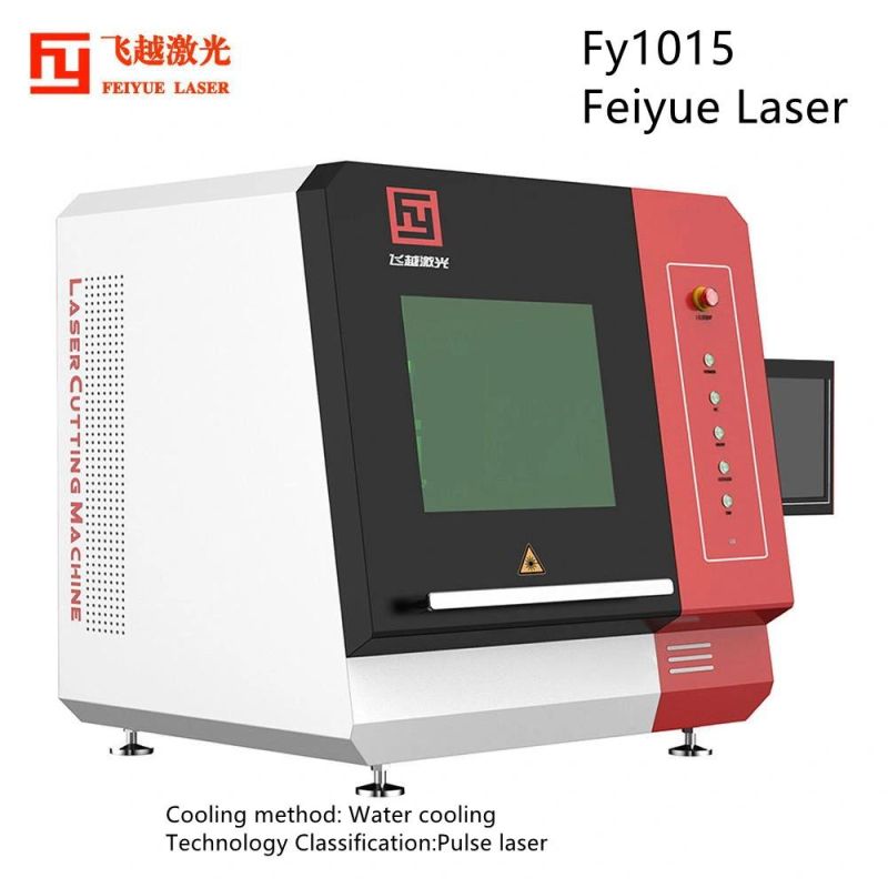 Fy1015 Feiyue Optical Fiber Laser Cutter LED Watch Jewelry Ornament CNC Precision Laser Cutter Stainless Steel Aluminum Gold Silver Metal Laser Machine