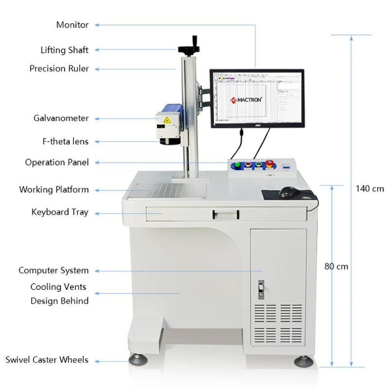 Shenzhen Qr Code Fiber Laser Marking Machine 20W