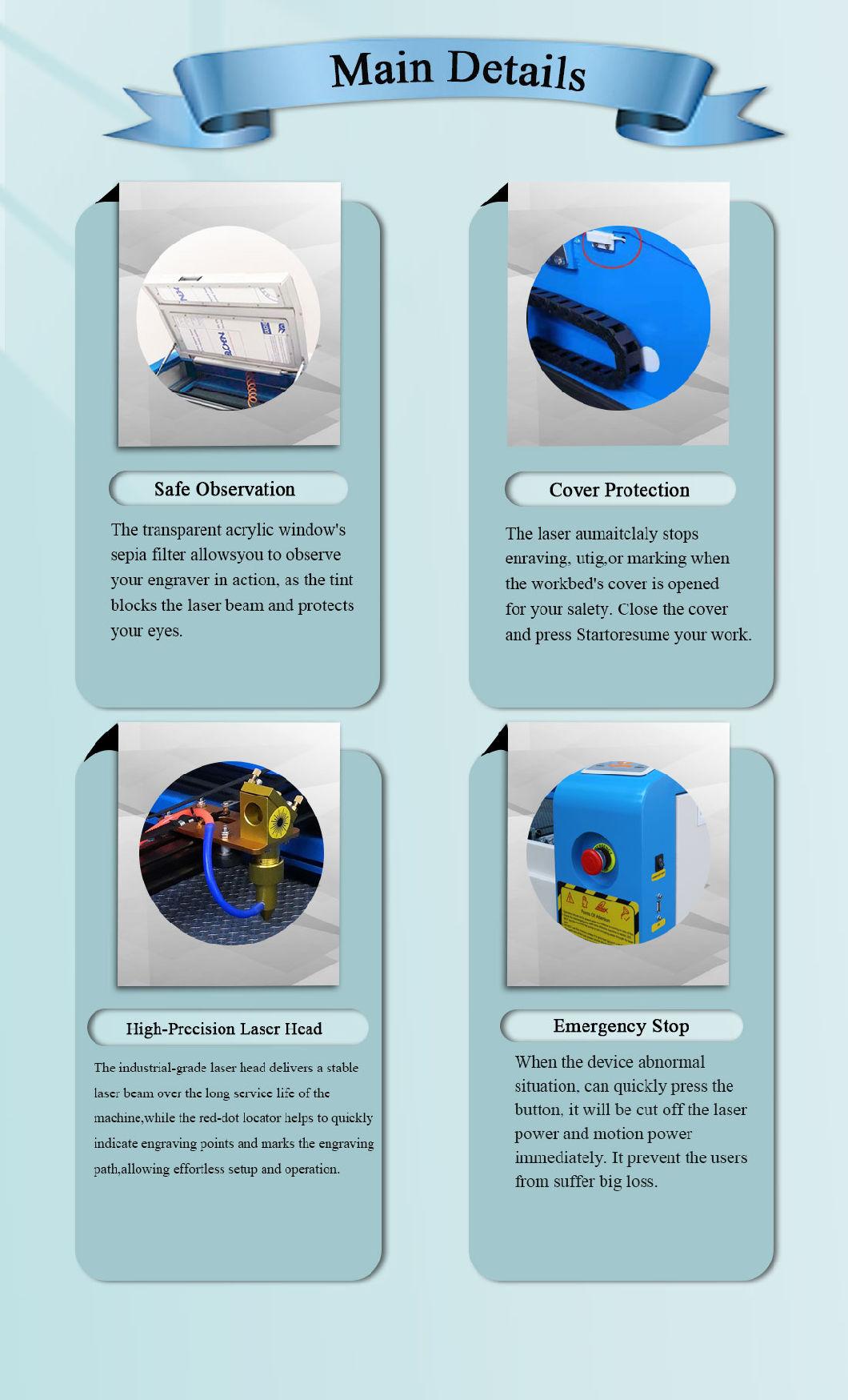 Mini Desktop CO2 Laser Engraver Cutter M4060e with Ruida Controller M4060 with M2 Mother Board