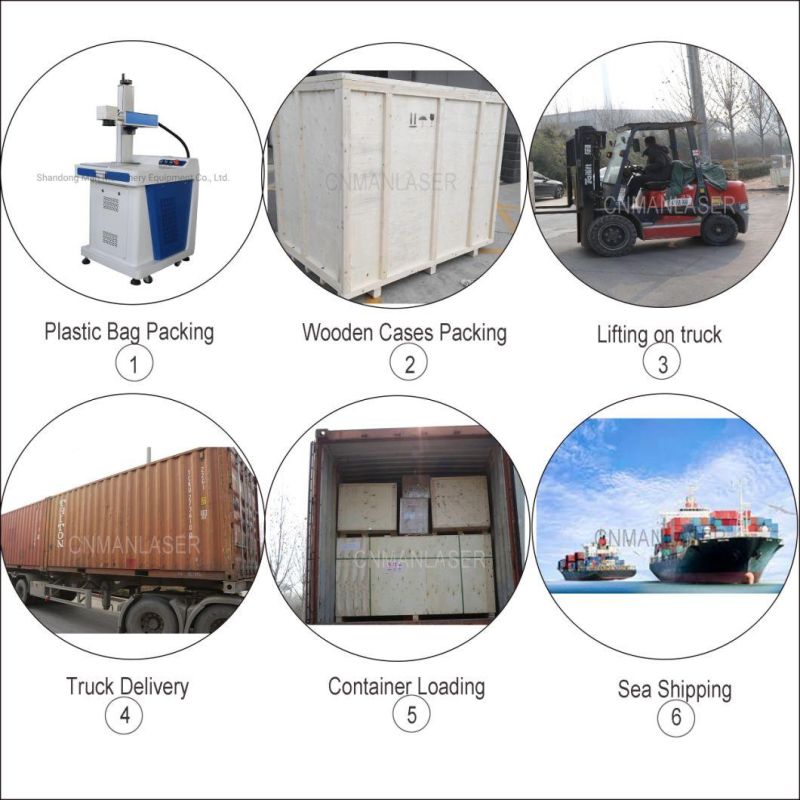 30W Desktop Fiber Laser Marking Etching Machine on Bird Ring Pen Stainless Steel Metals