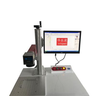 Fiber Laser 30W Desktop Printer/Laser Marking/Engraving Machine for Printing on Plastic Bottle /Aluminium Product/Metallic Products