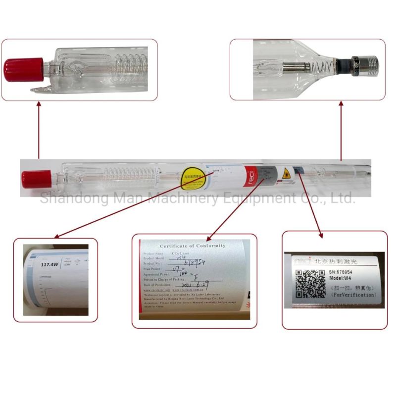 Reci CO2 Glass Laser Tube for Laser Cutting Machine