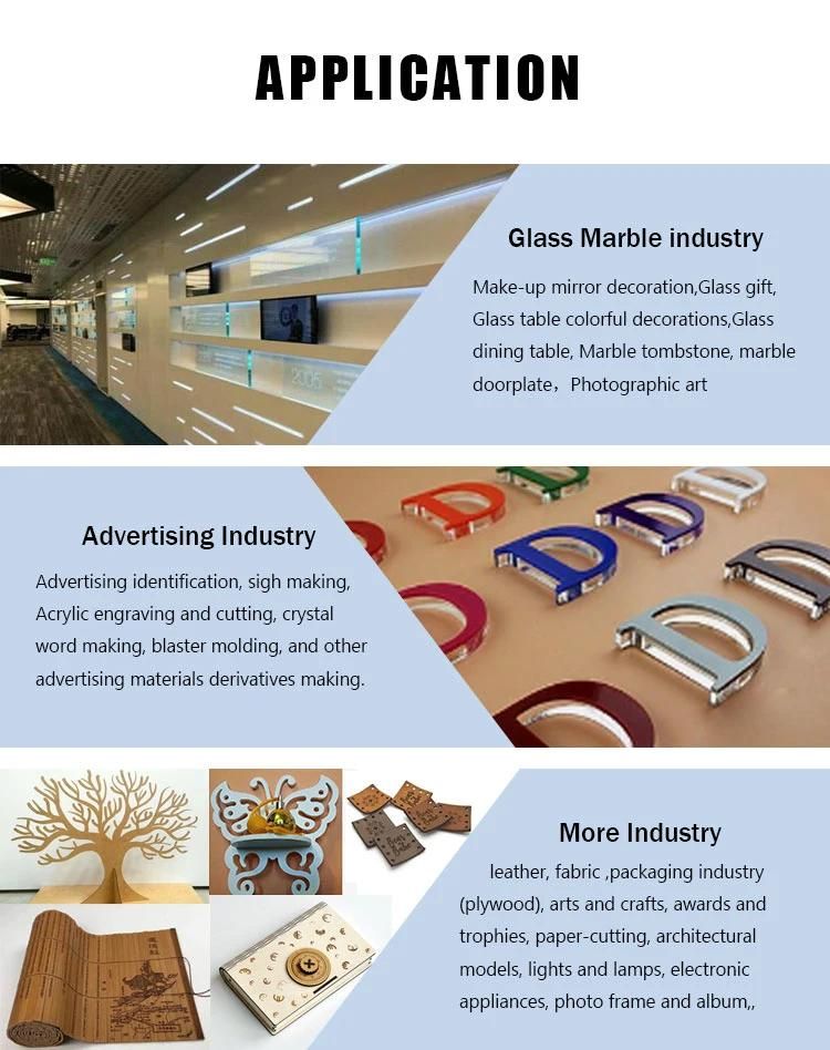 Mable Leather Rubber Acrylic Wood Paper Glass Laser Engraving Machine CO2 1410 Laser Engraving Cutting Machine