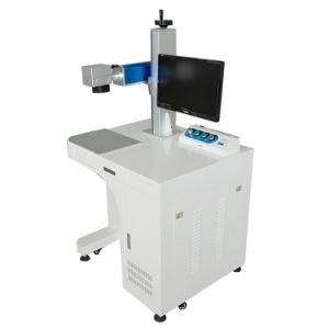 30W Desktop and White Style Fiber Laser Marking Machine for Metal and Nonmetal Materials