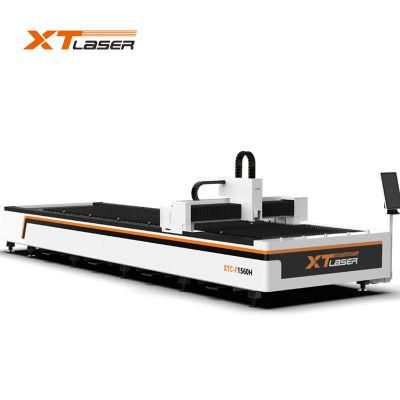 4000W Fiber Laser Metal Cutter with Single Shuttle Table