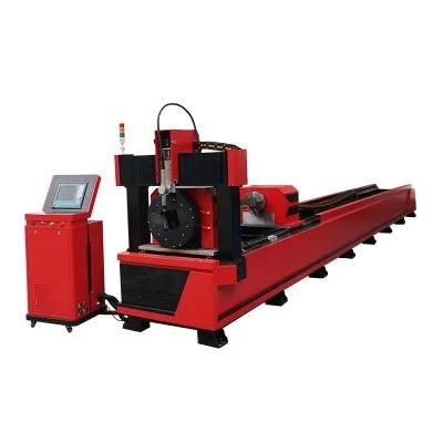 Professional Tube Laser Cutting Machine 1500W Metal Pipe CNC Fiber Laser Cutter