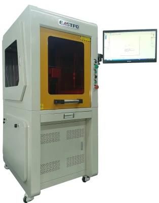 Chesp 50 Watt Fully Enclosed Laser Engraving Machine for Mark on Carbon Steel Stainless Steel Aluminum with Exhaust