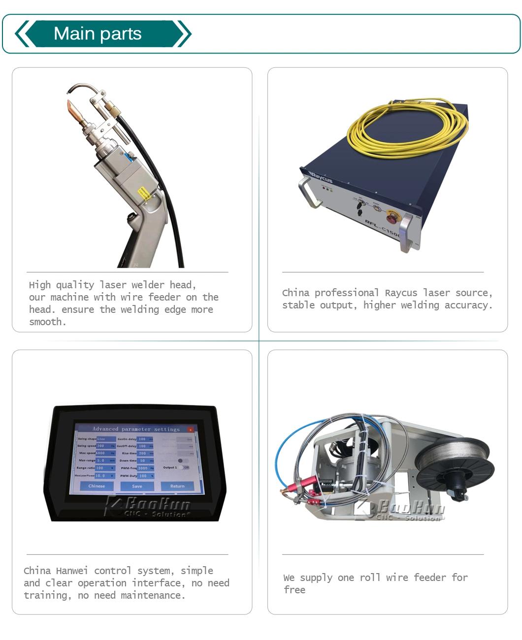 Monthly Deals Baokun Laser Welding Manufacturer Directly Sale Fiber Laser Soldering Machine 1000W Handheld Laser Welder with Raycus Laser Source