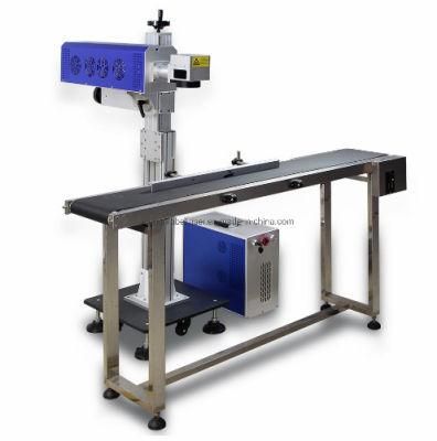 Production Line Flying Laser Marking Machine for Cable Date Time Logo Barcode