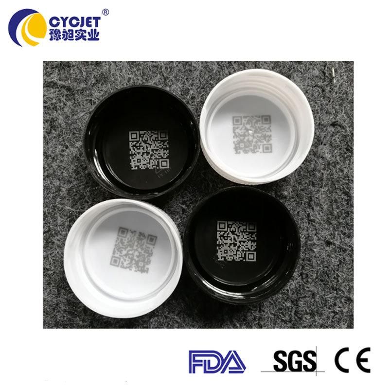 Cycjet Shanghai Lu3 Portable Laser Marker Machine Qr Code Printing on Plastic Cap