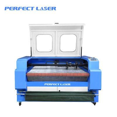 Automatic Fabric Roll Feeding Leather Jeans CO2 Laser Cutting Machine