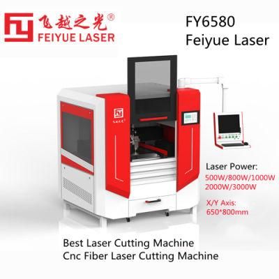 Fy6580s Feiyue Laser CNC Fiber Laser Cutting Machine Price Precision Best Laser Cutting Machine Companies Metal Sheet New Laser Cutting Machine