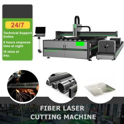 Fiber Pipe Laser Cutting Machine 4 Kw for Metal Stainless Tube Engraving