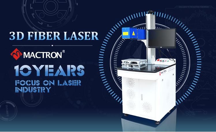 30W Fiber Laser Marking Machine for Barcode/ABS PVC Laser Engraving/iPhone Logo Marking